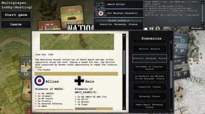 Screenshot of Nations At War Digital Core Game