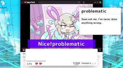 Screenshot of NEEDY STREAMER OVERLOAD: Typing of The Net