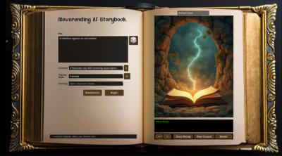 Screenshot of Neverending AI Storybook