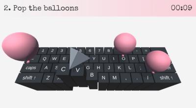 Screenshot of On Key Up: A Game for Keyboards
