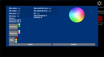 Screenshot of Physics of life simulator