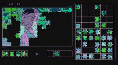 Screenshot of pieces I: a maskros nebula game