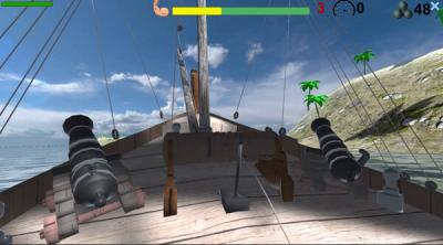 Screenshot of Pirates. Naval battle