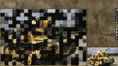 Screenshot of Pixel Puzzles World War II Jigsaws