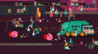 Capture d'écran de PixelJunk Scrappers Deluxe