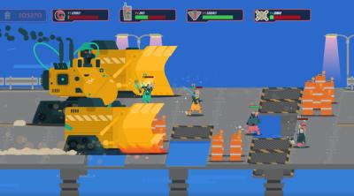 Capture d'écran de PixelJunk Scrappers Deluxe