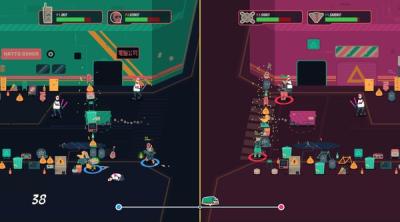 Capture d'écran de PixelJunk Scrappers Deluxe