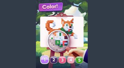 Screenshot of Pixelwoods: Coloring & Decor