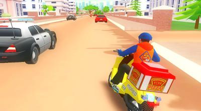 Capture d'écran de Pizza Bike Rider