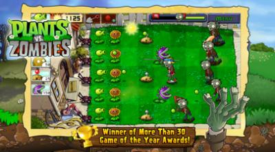 Screenshot of Plants Vs. Zombies