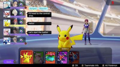 Screenshot of Pokemon UNITE