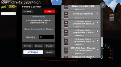 Screenshot of Police Scanner Radio