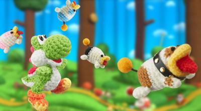 Screenshot of Poochy & Yoshi's Woolly World