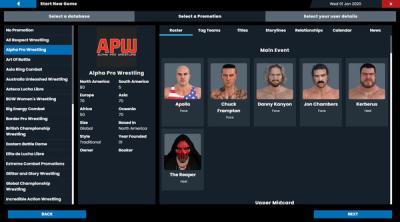 Screenshot of Pro Wrestling Simulator