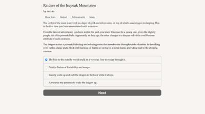 Screenshot of Raiders of the Icepeak Mountains