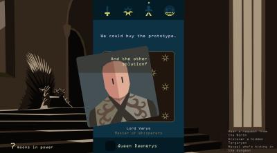 Screenshot of Reigns: Game of Thrones