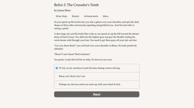 Screenshot of Relics 2: The Crusader's Tomb
