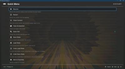 Screenshot of RetroArch