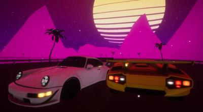 Screenshot of RetroDrift: Retrowave Online Road