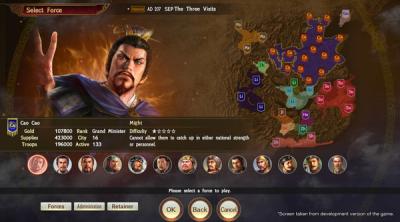 Screenshot of ROMANCE OF THE THREE KINGDOMS XIV