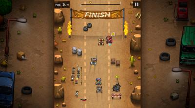Screenshot of Rude Racers: 2D Combat Racing