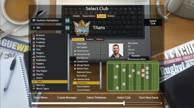 Screenshot of Rugby League Team Manager 2018