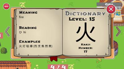 Screenshot of Sakura Kanji Ketchi
