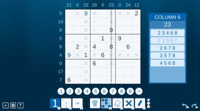 Screenshot of Sandwich Sudoku
