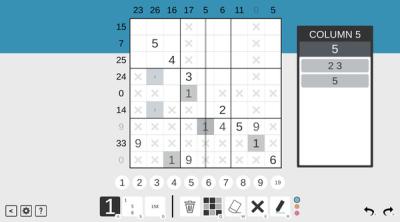 Screenshot of Sandwich Sudoku