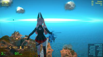 Screenshot of Save Giant Girl from monsters