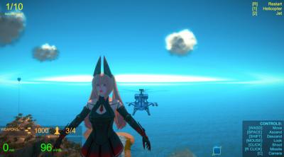 Screenshot of Save Giant Girl from monsters
