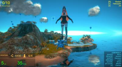 Screenshot of Save Giant Girl from monsters