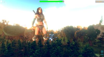Screenshot of Save Giant Girl from monsters 2