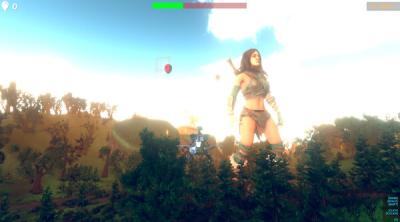 Screenshot of Save Giant Girl from monsters 2