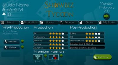 Capture d'écran de Showbiz Tycoon