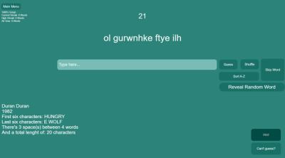 Screenshot of Shuffled Words