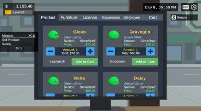Screenshot of Slime Store Simulator