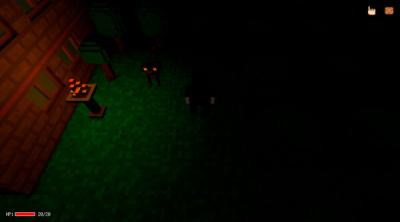 Screenshot of Spooky Halloween in the Voxel World