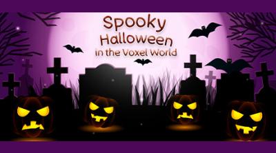 Logo of Spooky Halloween in the Voxel World