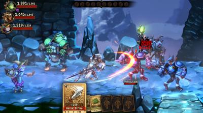 Screenshot of SteamWorld Quest: Hand of Gilgamech