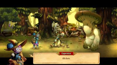 Screenshot of SteamWorld Quest: Hand of Gilgamech