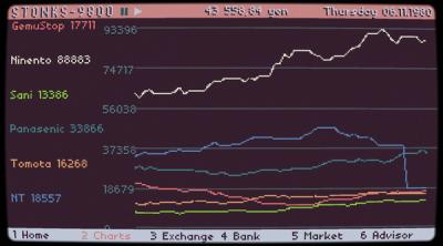 Screenshot of STONKS-9800: Stock Market Simulator