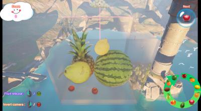 Screenshot of Suika game 3D