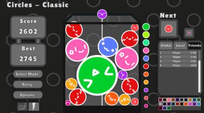 Screenshot of Suika Shapes