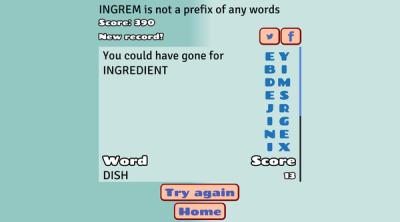 Screenshot of Surfwords