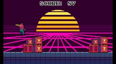 Screenshot of Synthwave Runner