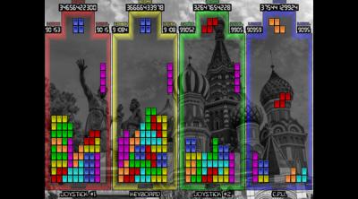 Screenshot of T-Crisis 4 110 A.I. Turbo Remixa Tetris