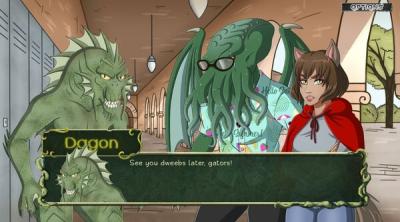 Screenshot of Tentacle Prawn: Actually A Cthulhu Dating Sim