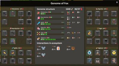Screenshot of Territory - animals genetic strategy