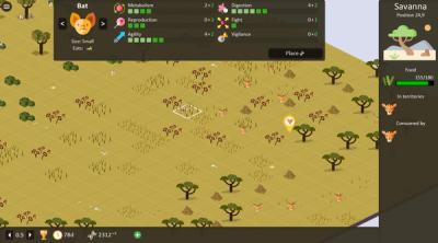 Screenshot of Territory - animals genetic strategy